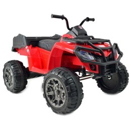 MEGA WIELKI QUAD 24 V, 2X100W, AMORTYZATORY, MIĘKKIE KOŁA, RADIO/0909-24V Import SUPER-TOYS