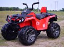 MEGA WIELKI QUAD 4X4, AMORTYZATORY, MIĘKKIE KOŁA, PILOT, WOLNY START,/LB8868 Import SUPER-TOYS