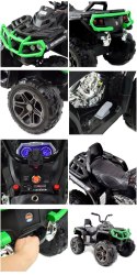 MEGA WIELKI QUAD 4X4, AMORTYZATORY, MIĘKKIE KOŁA, PILOT, WOLNY START, /LB8868 Import SUPER-TOYS